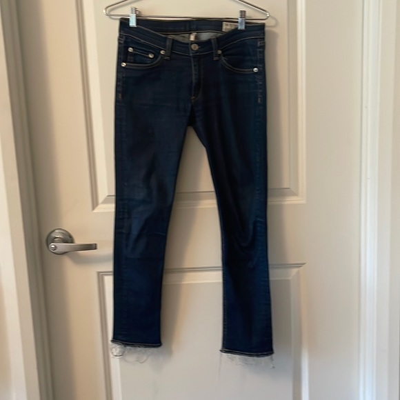 Rag n’ Bone size 28 crop stretch jeans inseam, 26 inches - Picture 1 of 4